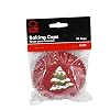 Chef Craft Paper Patterned Cupcake Liners, 50 Count, Red/Green/White #1