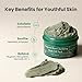 AXIS-Y Mugwort Pore Clarifying Wash Off Pack - Face Exfoliator Targets Clogged Pores, Whitehead & Blackhead Remover - Vegan Korean Skin Care Glass Skin Clay Mask - 3.38 fl. oz.