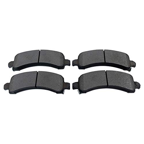 Image of TRQ Rear Brake Pad & Rotor Kit Semi-Metallic Compatible with 2005-2013 Chevrolet Express 3500 2005-2012 GMC Savana 3500