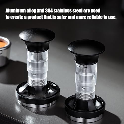 Tamper à café ergonomique presse à pression réglable en alliage d'aluminium