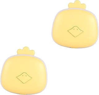 INOOMP 2 Pcs Hand Warmer Small Portable Heater Rechargeable Heating Pad Rechargeable Heater Hand Warmer Packs Cute Kawaii Hand Warmer Reusable Hand Warmers Creative Hand Warmer Manual Abs