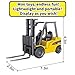 DDLONGDD All-Metal Forklift Model 1:50 Die Cast Scale - Highly Detailed Construction Toy, Perfect for Collectors and Display, Durable Alloy Material, Ideal Gift