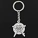 Produktbild WANGY  Schlüsselbund 43x35mm Pentagramm Stern Skelett Mann Silber Farbe Anhänger DIY Männer   Auto Schlüsselanhänger Ringhalter Geschenk