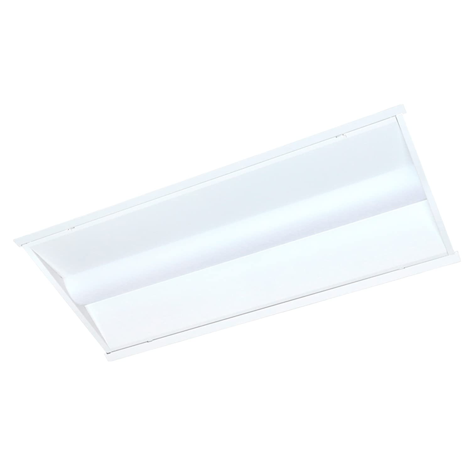 PHILIPS 2x4 FT LED Troffer Light, 0-10V Dimmable, 120-277V Frosted Panel Light, 24W/29W/32W/39W Wattage Switchable Center Basket Light, 3500K/4000K/5000K Selectable,UL & DLC Listed, 1PK