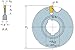 Sandvik Coromant A330.20-076050-250 T-Max Slitting Q-Cutter, Neutral, 1" Arbor, 3" Cutting Diameter, 13/64" Slot Width, 50 Seat Size