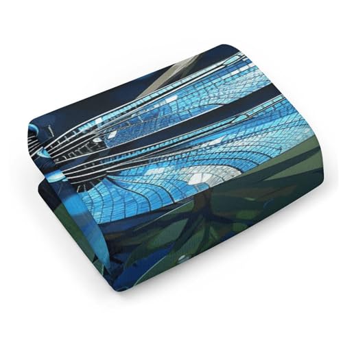 Serviette de bain libellule en microfibre absorbante 72x35 cm - 5