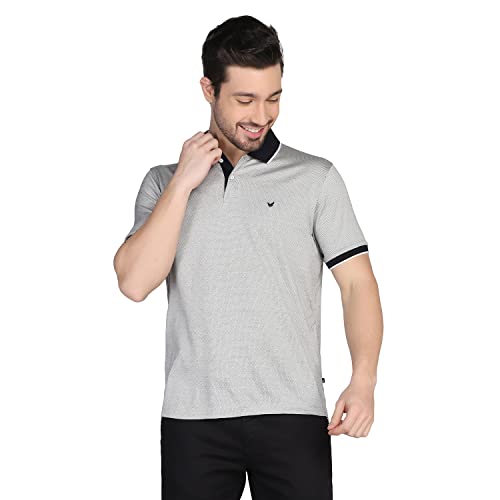 Image of blackberrys Structured Cotton Slim Fit Mens T-Shirt