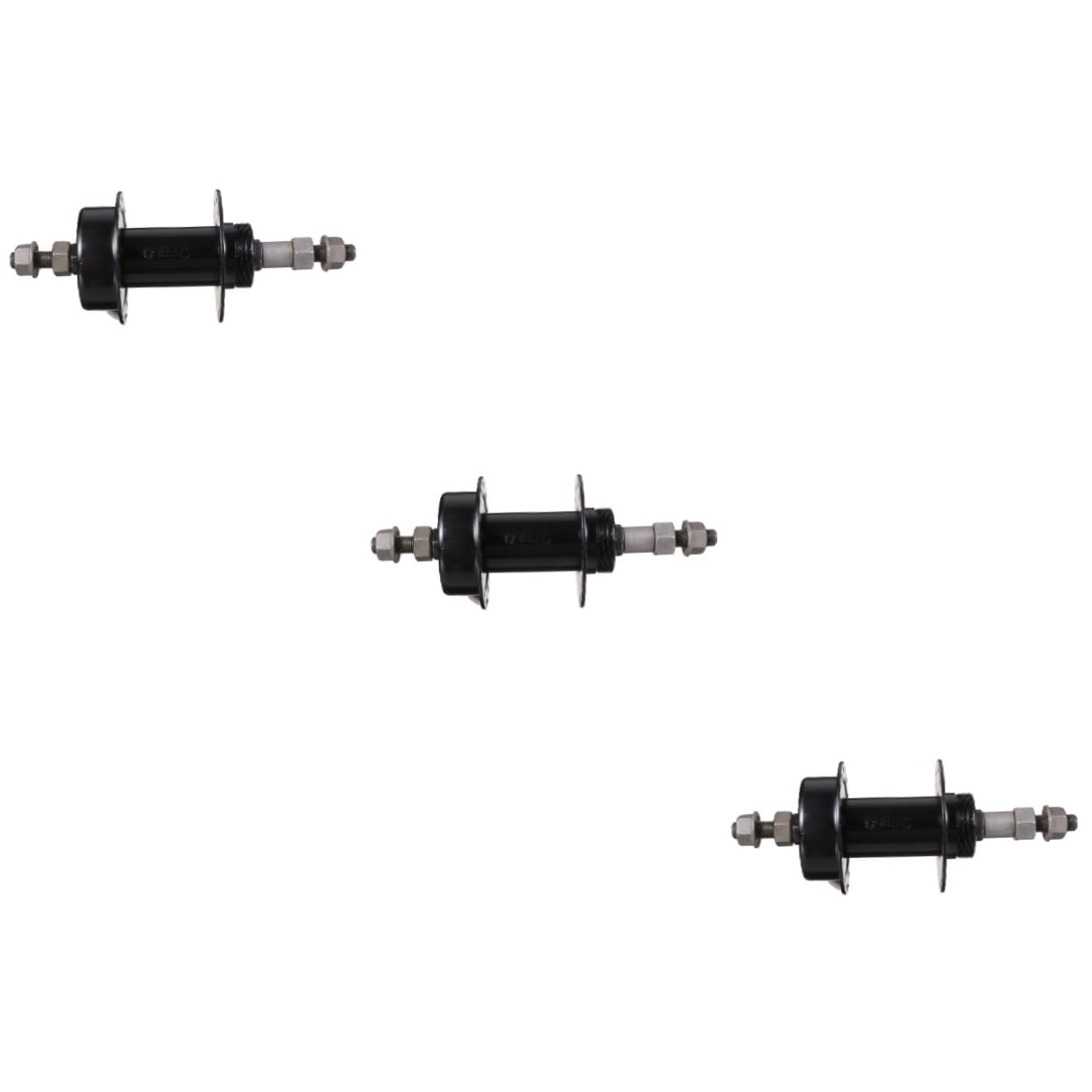 SUPVOX 3 Pcs Bicycle Hub Bike Hub Tool Metal Bike Hub Parts Bike Supplies Seals Bearing Hubs Bicycle Parts Road Bike Hub Solid Hub Disc Brake Hubs Back Hub Axle Iron Before and after
