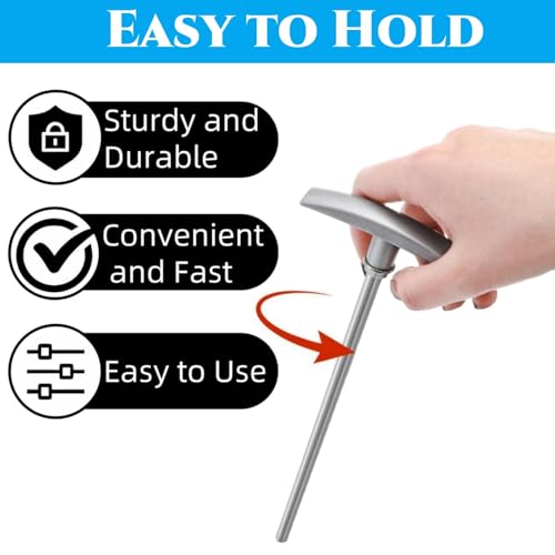 Image of 2 Sets RV Waste Valve Handle Replacement, Universal Fit | Metal Waste Valve Tube Extension Kit, Tank Valve Handles Rv Dump Valve Handle Replacement Set for Camper, Trailer