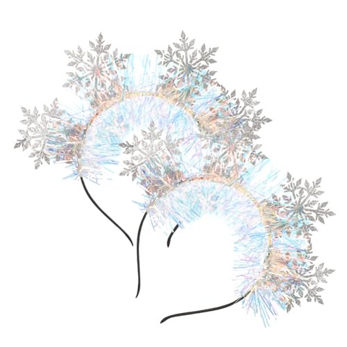 2 Serre-têtes Noël Flocon iplusmile de Décoration de Cheveux Éléments Fêtes