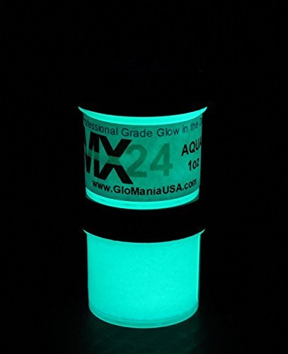 MX24 Extreme Glow in The Dark Paint Daytime Invisible Aqua 2 Ounces