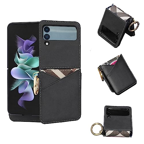 Étui portefeuille Galaxy Z Flip 3 5G avec porte-carte et anneau