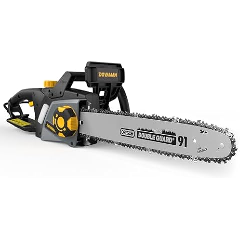 DOVAMAN 2400W Electric Chainsaw with Oregon Bar Cover