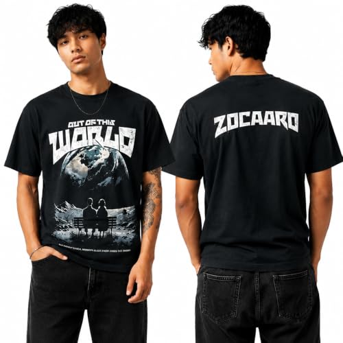 Image of Anime Printed Oversized Cotton Casual Round Neck T-Shirt for Men and Boys | Sharp, Eren yeagear & Mikasa akerman Japanese Streetwear Aesthetics