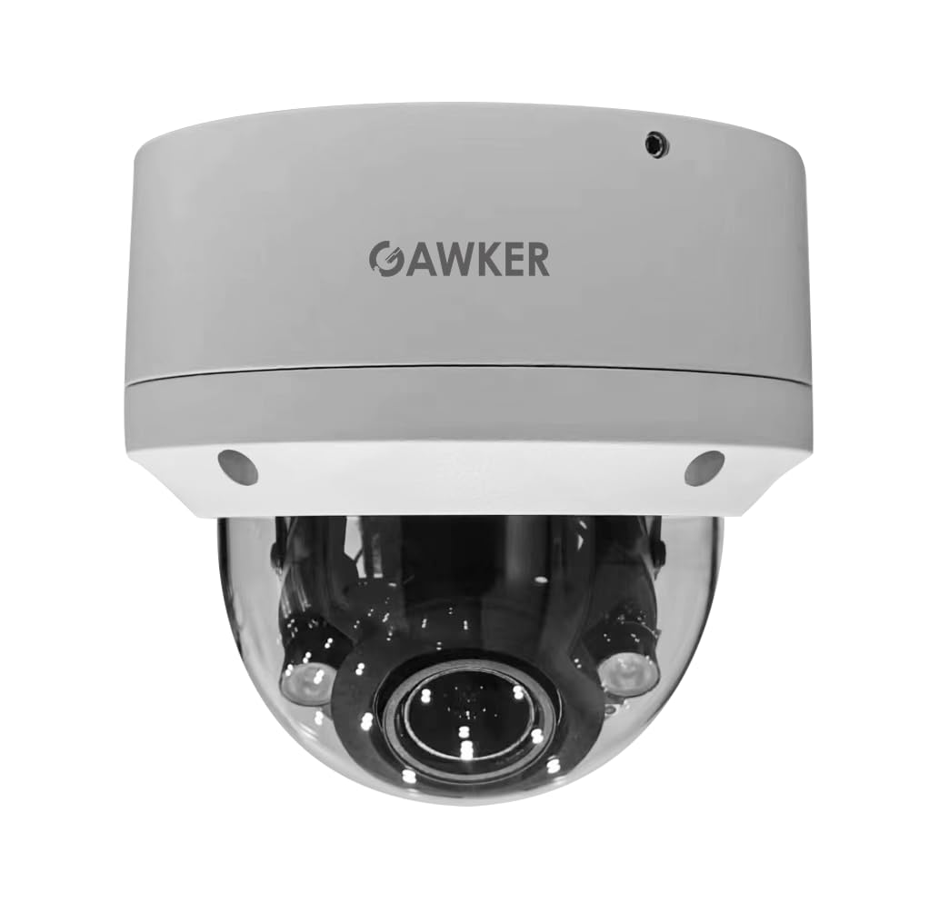 GAWKER G1083PDIR Dome CCTV Security Camera, 1080P HD-TVI/AHD/CVI and CVBS(Default) Video Out switchable, True Day&Night, IP66 Vandal Proof, 2.8-12mm