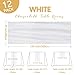 12 Pack White Cheesecloth Table Runner 10Ft Gauze Cheese Cloth Table Runner 35x120 Inch Boho Sheer Rustic Fabric for Party Decor Baby Shower Wedding Holiday Decorations