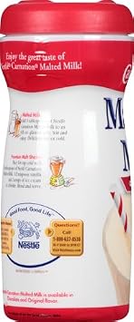 Nestle Carnation Original Malted Milk Powder Mix, 13 OZ Canister