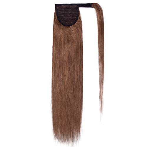 Down Ponytail Hair Extensions Hair Brown up Hairpiece for 13 Inch Cli Pony Tail