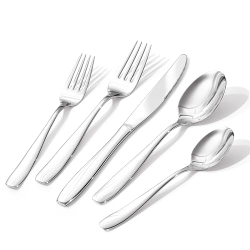 Silverware Set for 8, 40 Piece Stainless Steel Flatware Utensil Cutlery Set - image 1