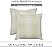 MIULEE Pack of 2 Farmhouse Buffalo Check Plaids Polyester Linen Soft Soild Decorative Square Throw Pillow Covers Outdoor Home Decor Cushion Case for Sofa Bedroom 18x18 Inch Cream White and White