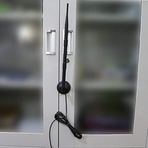 Wi-Fi Antenna Base, Huacam Hcm35N Wi-Fi Antenna Magnetic Stand Base Rp Sma Male To Female Connector With 10 Ft Extension Cable #TOP7