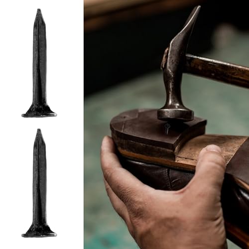 image for Bremorou 600 Pcs Nails for Shoe Repair 13mm Black Iron Stud Metal Nail