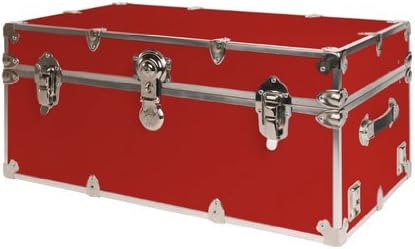 SecureOnCampus College Dorm Storage Trunks/Footlockers Large - Red