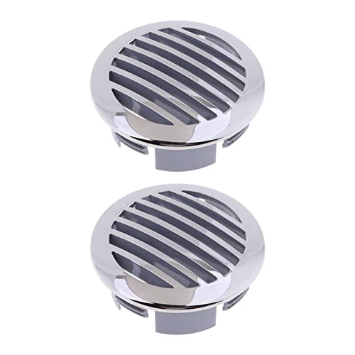 Kesoto 2 Pack 3inch 316 Stainless Steel Round Louvered Air Vent for Marine Boat Replacement 76mm