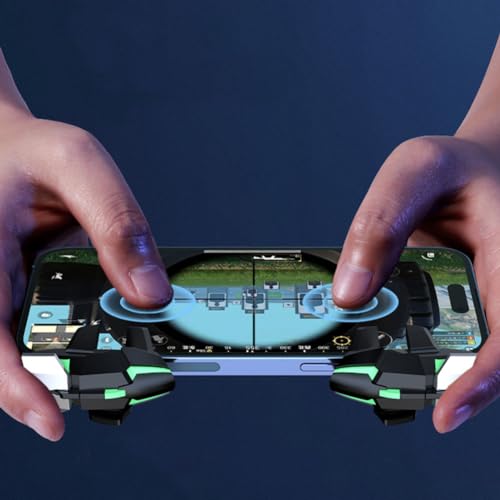 Ozkak Mobile Triggers Handy Mobile Game Controller 4 Auslöser L1R1 L2R2 Kompatibel mit PUBG COD Android iOS