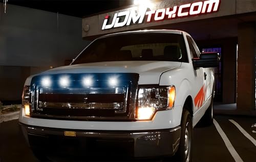 Kit LED iJDMTOY 4 pzas Luz Blanca Xenón para Parrilla miniatura 3