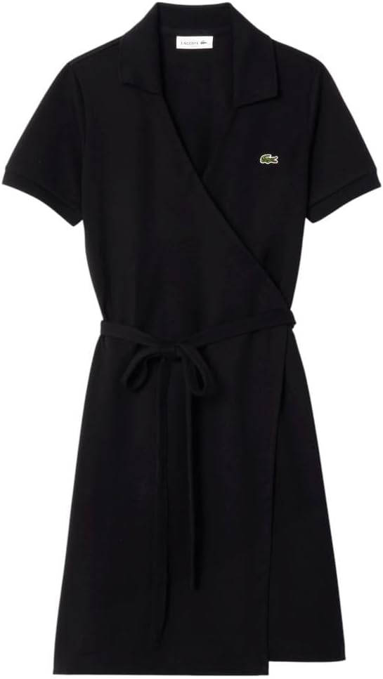 Lacoste Womens Stretch Mini Pique Wrap Dress - Image 5