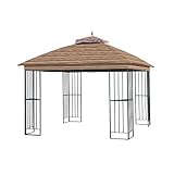 Garden Winds Replacement Canopy for The Garden Treasures Steel Finial Gazebo - Standard 350 - Stripe Canyon