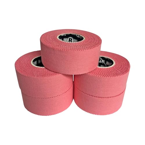 Image of Ringside 1 inch Athletic Trainers Tape, Cotton Kinesiology Tape for Combat Sports, Adhesive, 30 Foot Rolls, Light Pink, 5 Pack