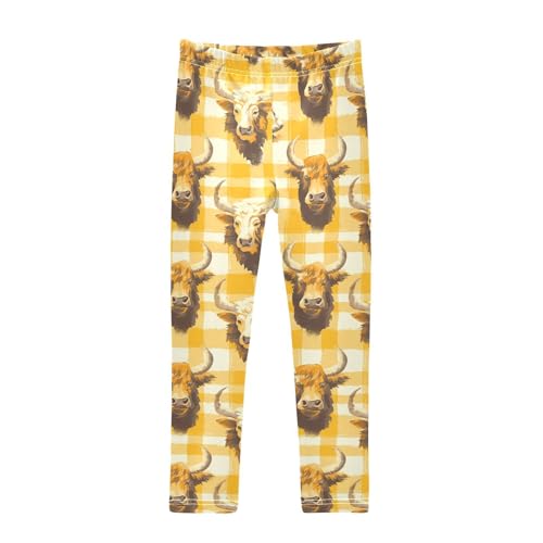 KLL Satanism and Occultism in Retro Style Toddler Girl Basic Leggings Casual Full Length Pants Gym