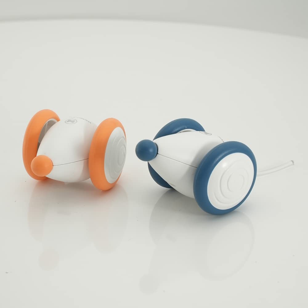 INF Ratón de juguete eléctrico para gatos, ratones de juguete para gatos con cable USB, ratón de juguete interactivo con cola ligera