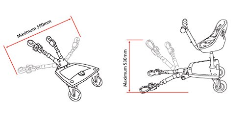 Valco Baby Rover Rider Stroller Board - Universal Rider Board with Toddler Stroller Attachment and Seat Connector - Thumbnail 2