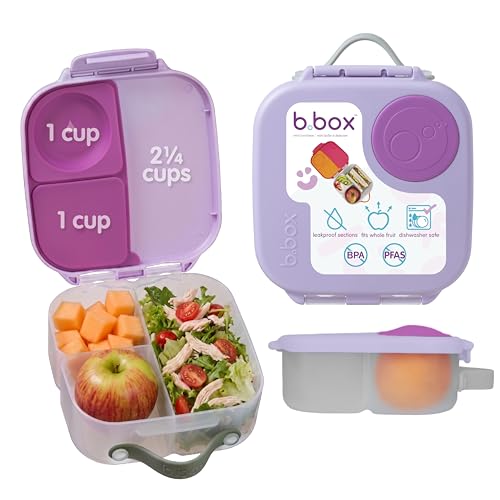 Image of b.box Mini Lunch Box, Snack Containers for Kids, Lunch Box Kids, 4.25 Cup (Sugar Plum, 1-pack)