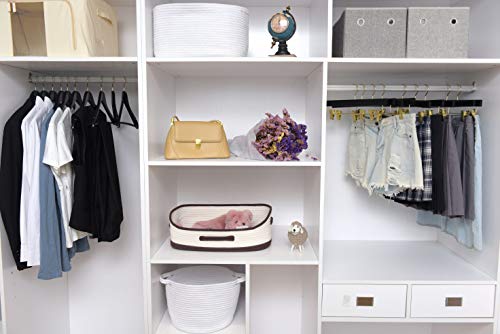 Quality Black Wooden Hangers - Slightly Curved Hanger Set Of 20-Pack - Solid Wood Coat Hangers With Stylish Chrome Hooks - Heavy-Duty Clothes, Jacket, Shirt, Pants, Suit Hangers (Black-Gold Hook, 20) #TOP1