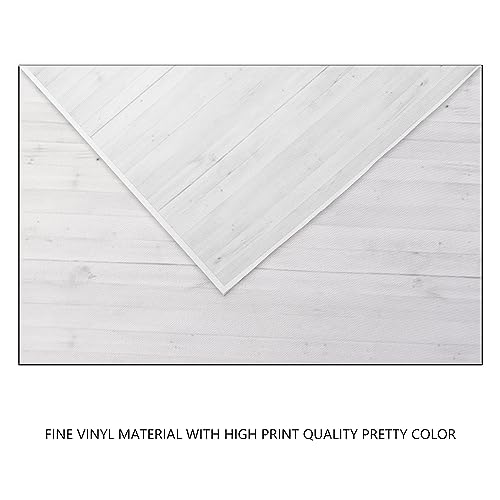 YongFoto 2x3m Vinyl White Wood Backdrops for Photography Rustic Wooden Board Photo Background Crafts Party Wall Picture Taking Photo Studio Props - Image 4