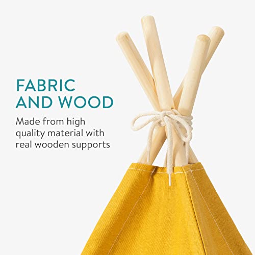 Navaris speeltent voor kinderen - Wigwam als speelhuisje - Tipi speeltent 120 x 120 x 160 cm - Voor kinderen vanaf 3 jaar - Afbeelding 5