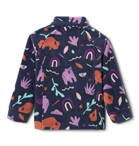 Columbia Infant/Toddler Benton Springs II Printed Fleece Jacket, Nocturnal Joyful Shapes, X-Large