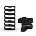 RuenTech for Garmin Vivosmart HR/HR+ Band Fastener(10 PCS+1 PCS Free) Silicon Fastener Ring Secure Loop for Vivosmart hr and hr Plus Replacement (Black-A)
