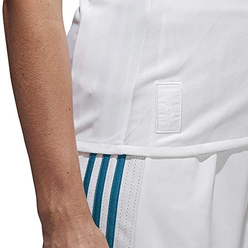 adidas H JSY W Camiseta 1ª Equipación Real Madrid 2017-2018, Mujer, Blanco/Azuint, 2XS