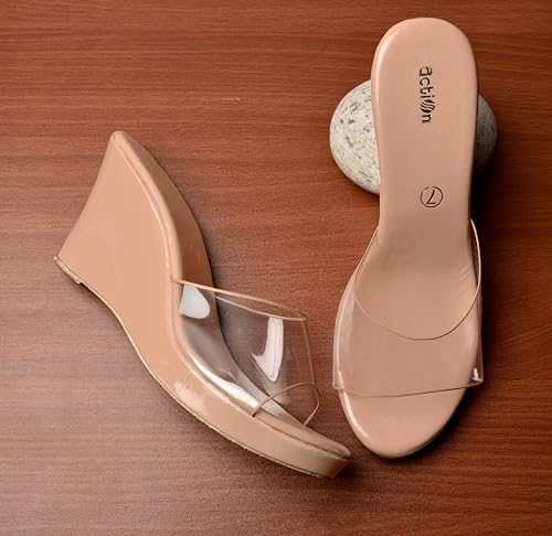 Image of Action Women's Platform Stiletto Sandals| Heel|Suede with Ankle Strap| Open Toe Dusty Blue