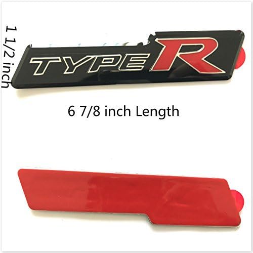 Boobo H-RT Car Typer-R Cover Integra Civic Type R Badge Sticker Emblem Sticker For Honda (Typer-R)