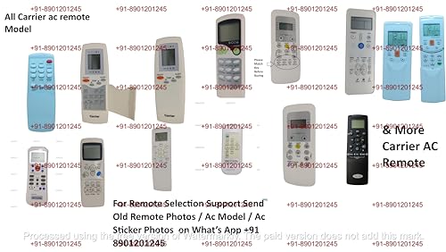Image of Compatible with Carrier Ac Remote | Model -Rg56N /Bgef | Suitable for 1 | 1.2 | 1.3 | 1.5 | 1.8 | 2 | 2.2 | 2.5 | 3 Ton Split and Window Air Conditioner | Match Exactly with Old Model