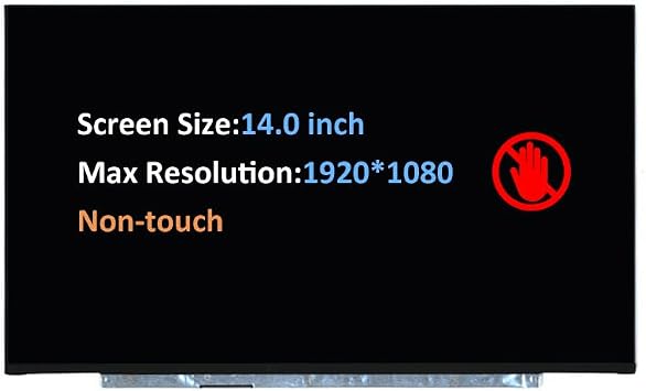 استبدال شاشة LCD للكمبيوتر المحمول 7-14IIL05 ، 7-14ARE05 ، 7-14ITL05 - شاشة 5D10W69523 مقاس 14 بوصة بدقة عالية كاملة N140HCG-EQ1
