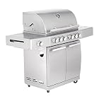 Allgrill® Topline Volledelstahl Gasgrill Chef L 2019 mit Wetterschutzhülle und Grillspieß – Bild 7