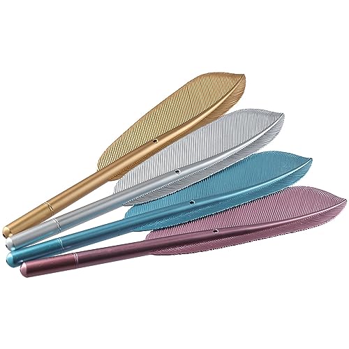 dohobby 8PCS Bolígrafos Gel Pluma Pluma con diseño de pluma miniatura 2