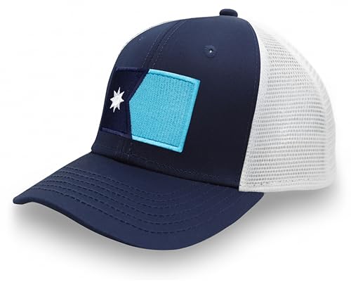 Image of International Tie State Hat for Men and Women, Adjustable Snapback Trucker Baseball Cap with Embroidered Patch